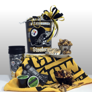 The best sports gifts in Pittsburgh. Since 1984, Basket of Pittsburgh has been creating authentic Steeler gifts incorporating all of the regions favorite brands. Send an authentic Steeler gift to your favorite Steeler fan today.