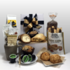 One of the best gift baskets in Pittsburgh - Brunch in the Burgh. It is packed with delicious brunch goodies from Steel City Coffee, Biscotti Bros Biscotti, Mediterra Bakehouse, Jenny Lee Bread, Five Generations Bakers, Nicholas Coffee, Tea, Coffee.