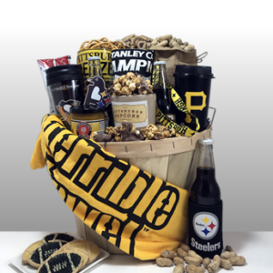 Basket of Pittsburgh has been creating classy, unique and sophisticated gifts since 1984. Local delivery or shipped nationally. Preferred gift supplier for Steeler nation.